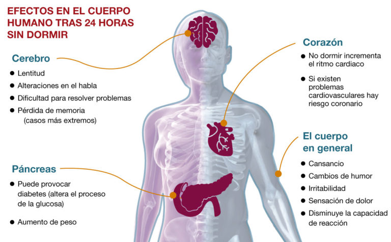 Graves efectos para la salud por no dormir lo suficiente