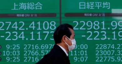 La Bolsa de Tokio se desplomó más de 3% por temor al impacto económico del coronavirus