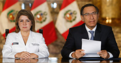 Martín Vizcarra declara el estado de emergencia nacional y cierre total de las fronteras de Perú por el coronavirus