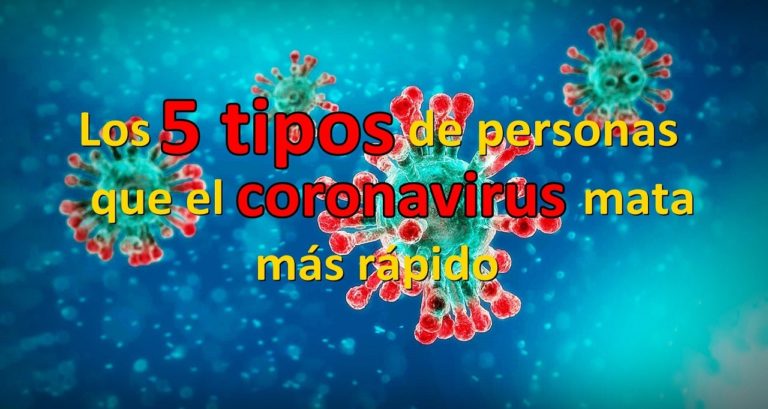 Los 5 tipos de personas que el coronavirus mata más