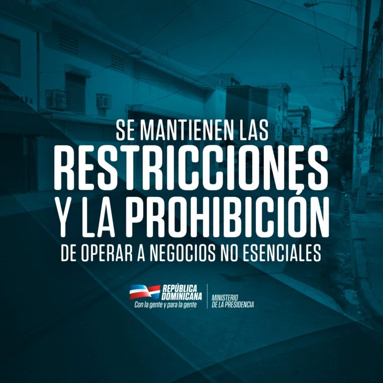 Sacrificio colectivo da resultados: RD logra reducir velocidad contagio. Gobierno exhorta a seguir cumplimiento medidas