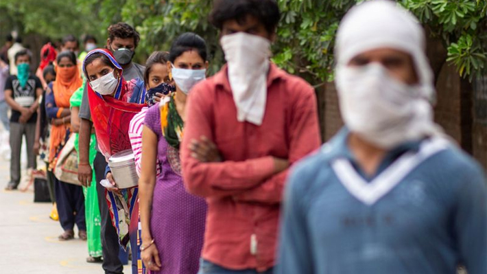India reporta récord diario de contagios de coronavirus