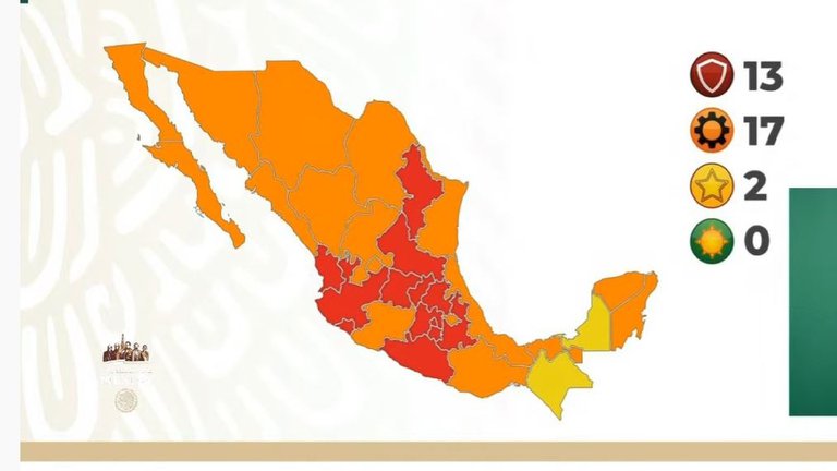 Semáforo COVID-19 en México: 13 estados estarán en rojo y ninguno en verde