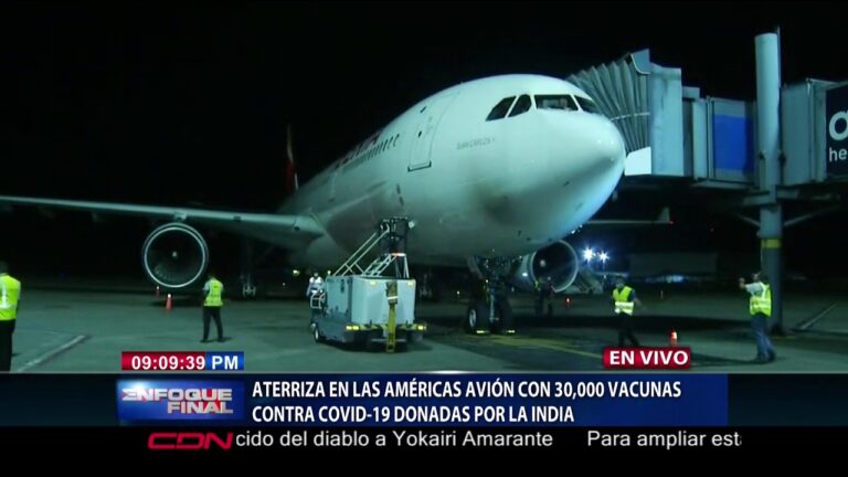 RD recibe 30 mil dosis de vacunas contra la COVID-19