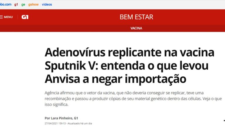 La decisión de Brasil de frenar la importación de la vacuna Sputnik V suma apoyos en el mundo científico