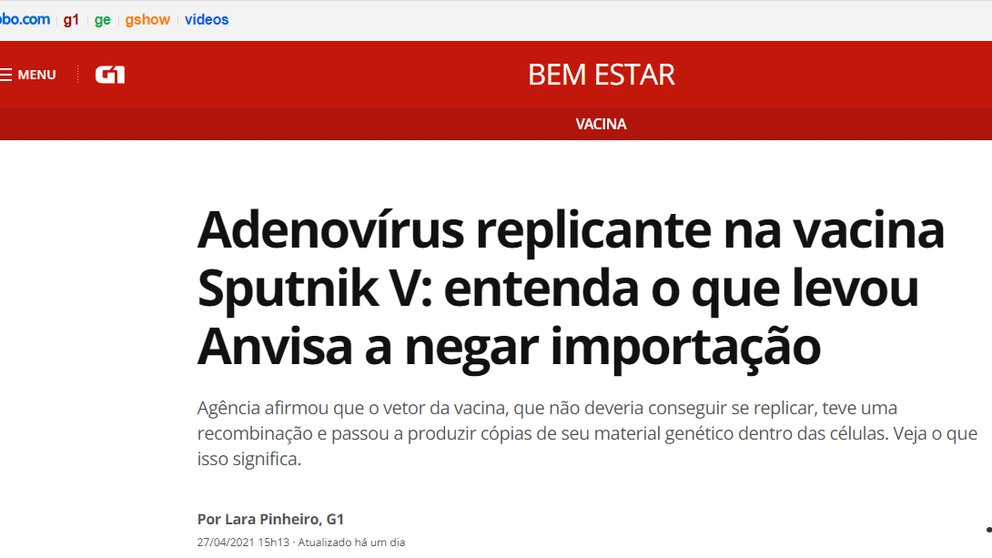 La decisión de Brasil de frenar la importación de la vacuna Sputnik V suma apoyos en el mundo científico
