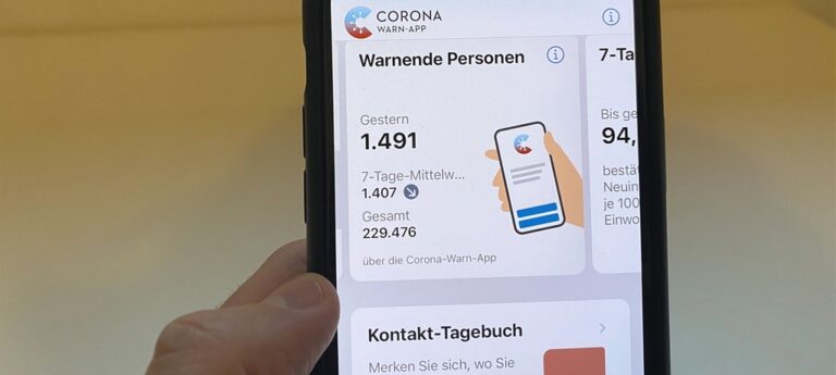 Ahora la aplicación de advertencia Corona también ha verificado