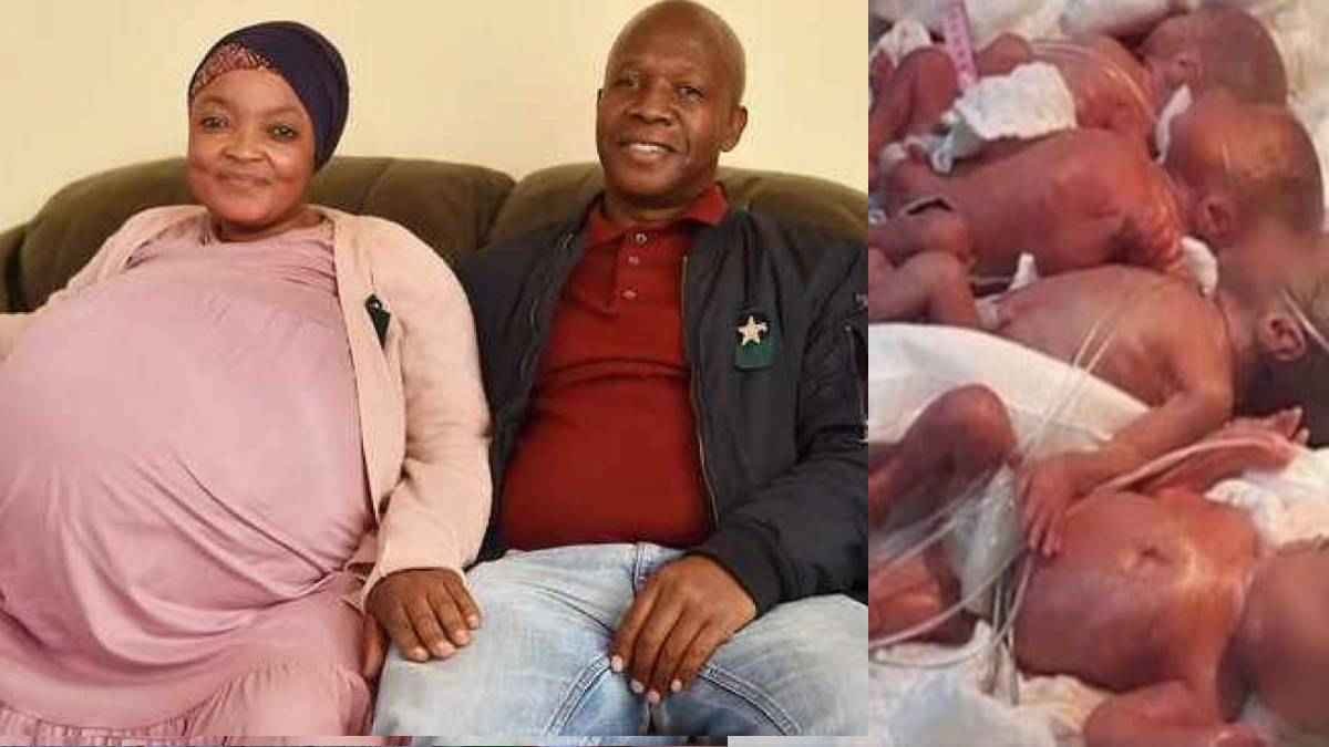 Nuevo récord mundial: una mujer sudafricana dio a luz a 10 bebés en un solo parto