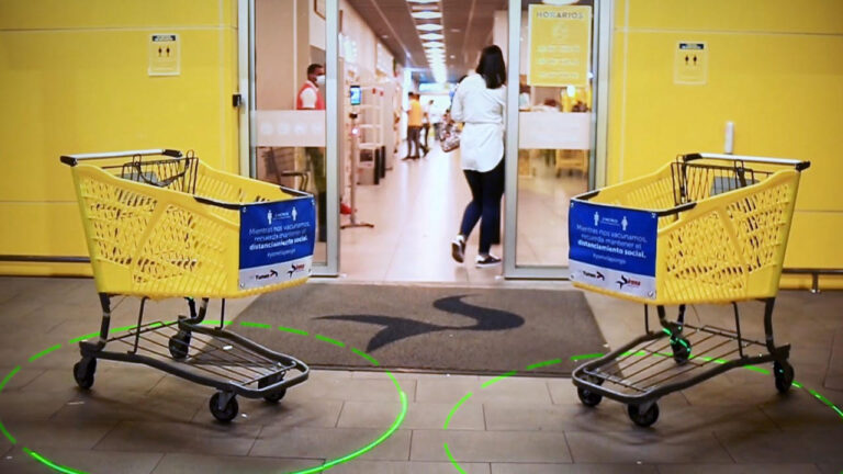 Sirena y Yunen promueven distanciarse de COVID con innovador carrito