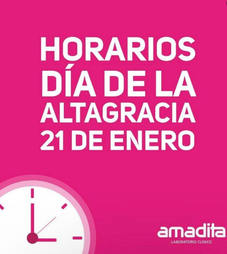 Amadita con horario especial este sábado