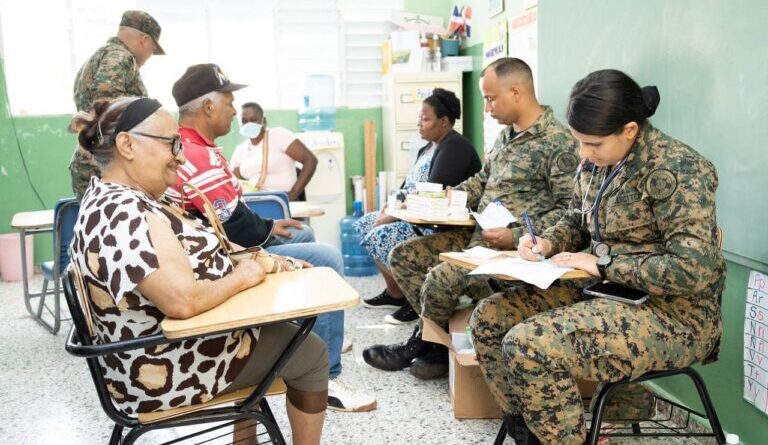 Ejercito dominicano realiza jornada de asistencia médica en Dajabón